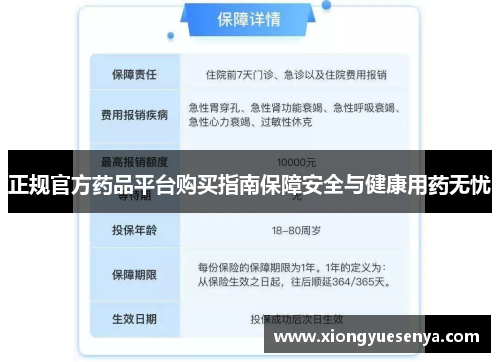 正规官方药品平台购买指南保障安全与健康用药无忧